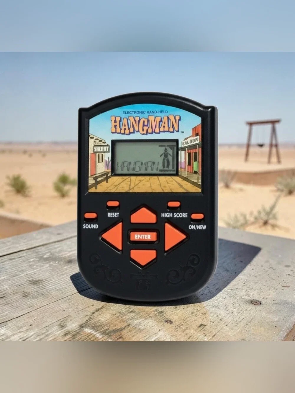 1995 Milton Bradley Hangman Electronic Handheld Game W/Batteries TESTED WORKING